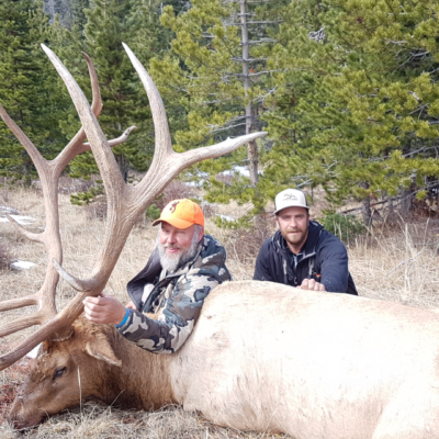 Wyoming elk hunting in wilderness terrain