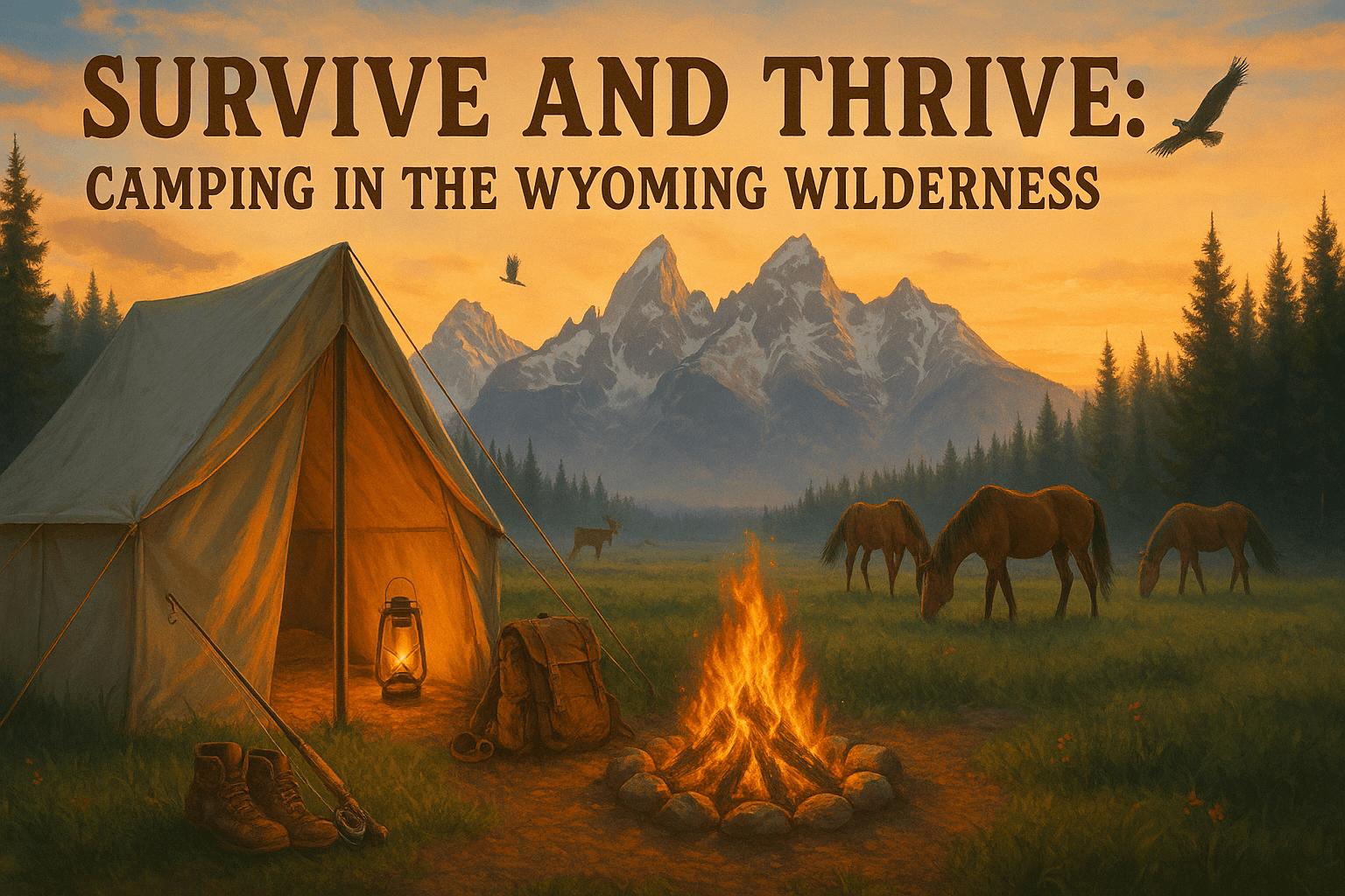 Survive and Thrive Camping in the Wyoming Wilderness