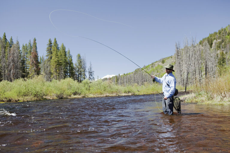 Man Fly Fishing